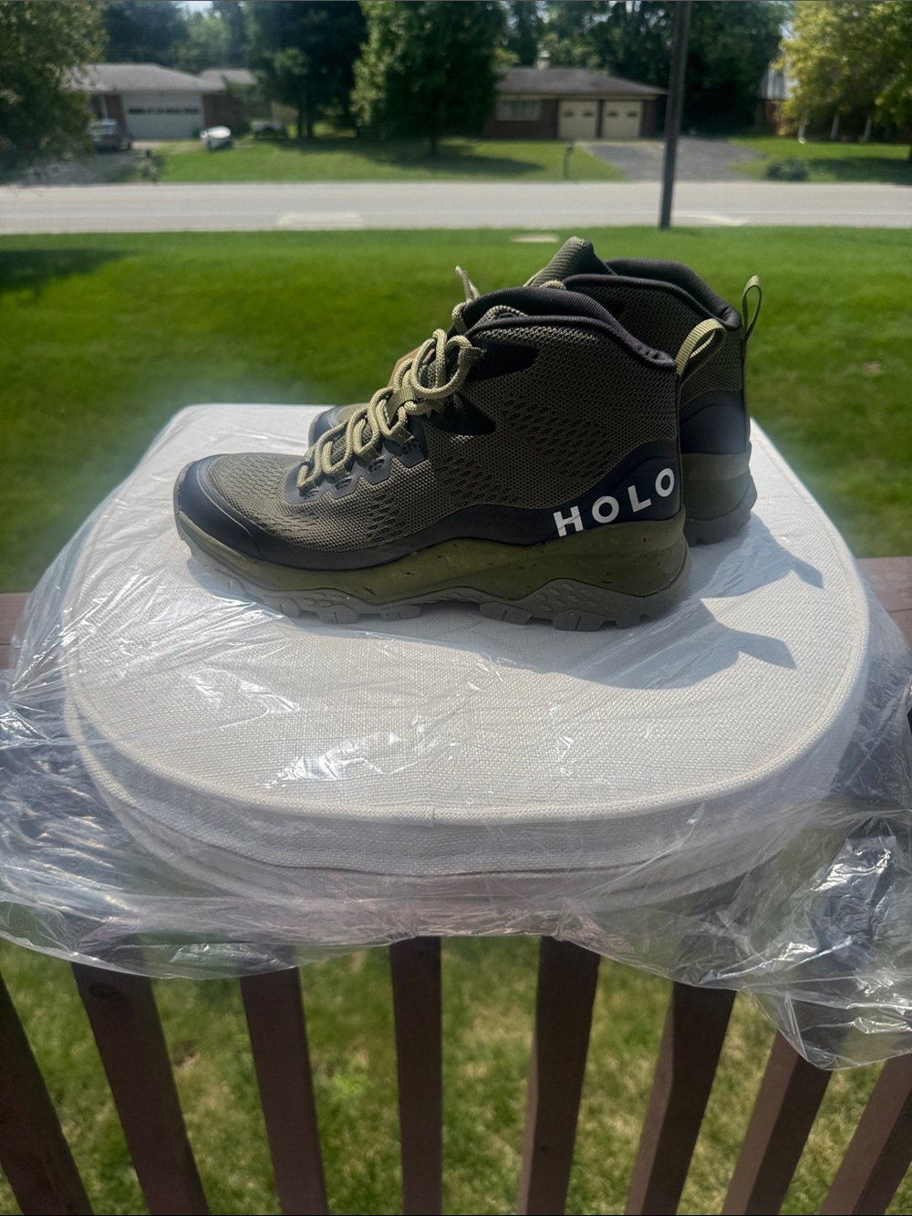 HOLO Olive Green Women's Ankle Booties
